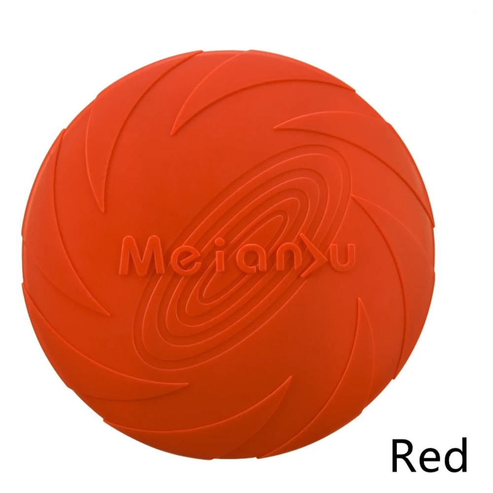 Durable Dog Toy Flying Disc Silicone Resistant To Bite Marks Outdoor Training Fun 2