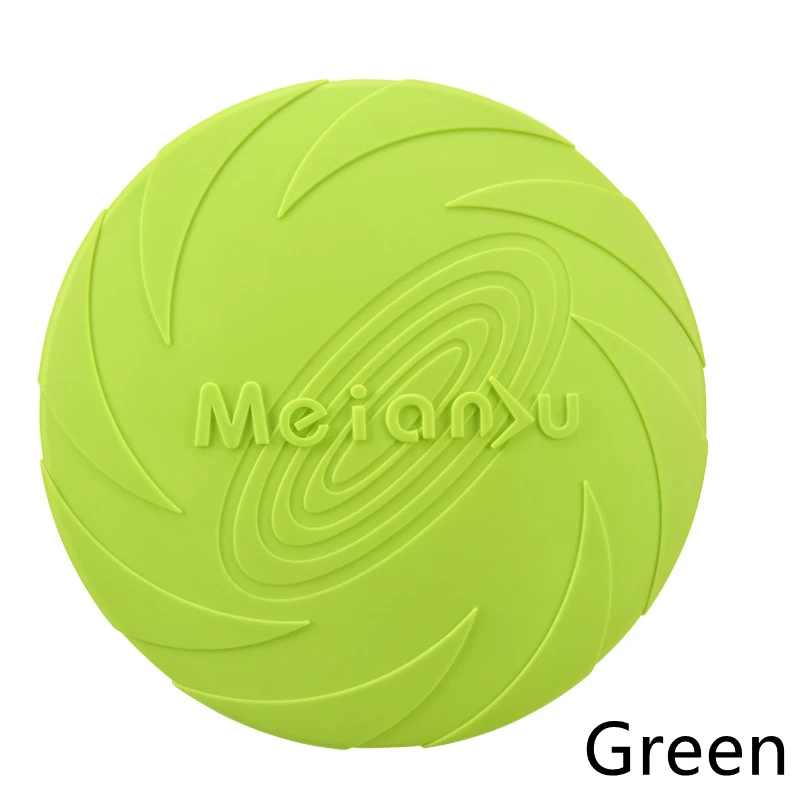 Durable Dog Toy Flying Disc Silicone Resistant To Bite Marks Outdoor Training Fun 3