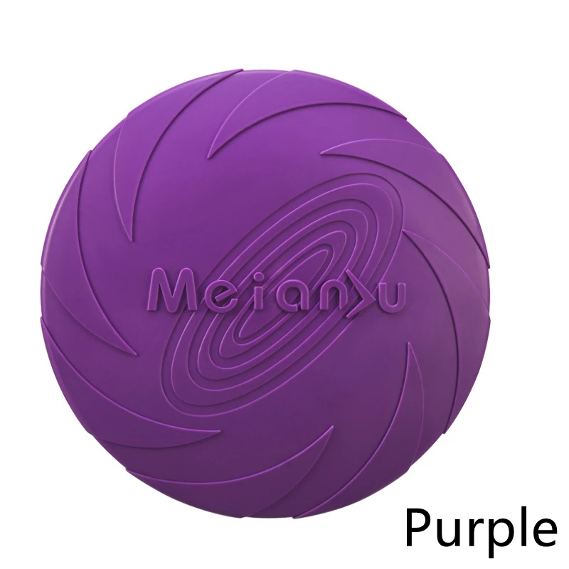 Durable Dog Toy Flying Disc Silicone Resistant To Bite Marks Outdoor Training Fun 4