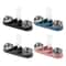 3in1 Triple Cat Bowl Pet Food And Water Bowl Tilted At 15 For Wet And Dry Food 0