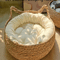 HandWoven Rattan Cat Nest Removable Warm Pad For All Seasons Washable Winter Pet Supplies 1