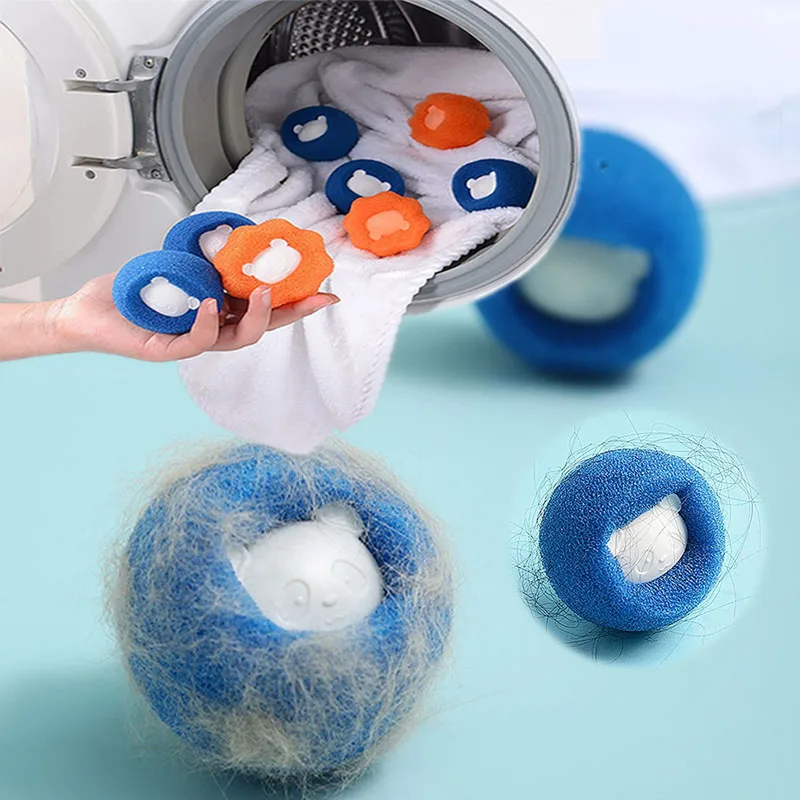 Reusable Pet Hair Remover Ball For Washing Machine Cat Fur Lint Catcher Wool Sticker 3