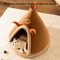 Cat House Enclosed For Winter Dismantlable Warm Nest For Cats Four Seasons Cozy Christmas Bed 3