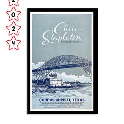 chris stapleton november 18 2023 corpus christi tx poster