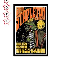 chris stapleton nov 16 2023 lafayette la poster
