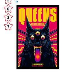 queens of the stone age live in stockton november 20 2023 poster