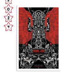 pearl jam saint paul xcel energy center aug 31 2023 poster