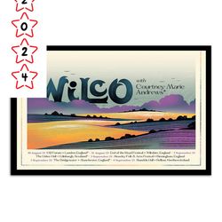 wilco with courtney marie andrews uk 2023 poster