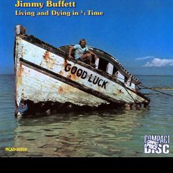 jimmy buffett living & dying in 34 time classic t-shirt: premium matte vertical poster