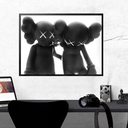 kaws twins poster: unique artwork by renowned artist - limited edition prints available