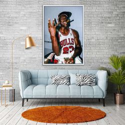 vintage michael jordan cigar photo poster – exclusive memorabilia for fans