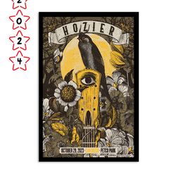 hozier event san diego petco park 29 october 2024 poster