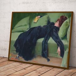 decadent young woman vintage poster