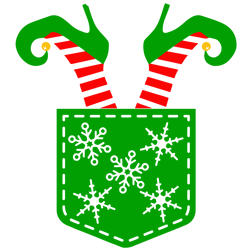 christmas elf in pocket svg, pocket christmas svg, christmas svg, pocket friends svg, digital download