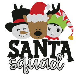 santa squad svg, christmas svg, reindeer svg, elf svg, snowman svg, christmas squad svg, digital download