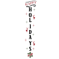happy holidays y'all porch sign svg, christmas porch sign svg, christmas svg, winter porch sign svg, digital download