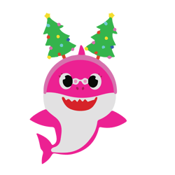 Baby Shark christmas tree Svg, Baby Shark Christmas Svg, Cute Christmas Shark Svg, Shark Christmas Svg, Digital download