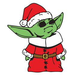 yoda star wars christmas svg, yoda santa claus hat svg, star wars christmas svg, digital download