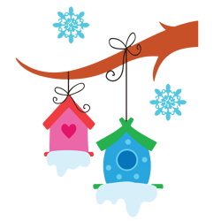 bird house svg, peppa pig christmas svg, peppa pig family svg, peppa pig cartoon svg, peppa pig holidays svg