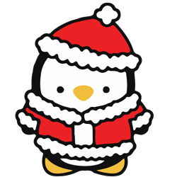 christmas penguin svg, penguin cute christmas svg, penguin clipart, penguin christmas svg, digital download