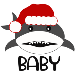 baby shark svg, shark christmas svg, shark family svg, christmas shark svg, santa shark svg, digital download