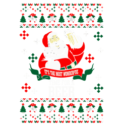 it's the most wonderful time for a beer svg, funny santa claus christmas svg, merry christmas svg, holidays svg