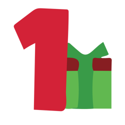 day 1 christmas svg, day of christmas svg, christmas number svg, christmas advent svg, christmas calendar clipart