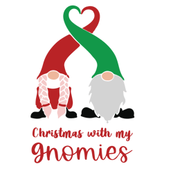 christmas with my gnomies svg, gnome svg, gnome clipart, holidays gnomes svg, cute gnomes svg, gnomies svg, cartoon svg
