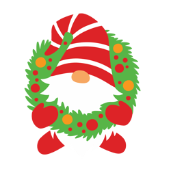 gnome wreath svg, christmas gnome svg, holidays gnome svg, gnomies svg, gnome png, gnome clipart, digital download