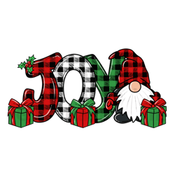 Joy Gnome Png, Christmas Gnomes Png, Buffalo Plaid Gnomes Design, Christmas Sublimation, Christmas Png File