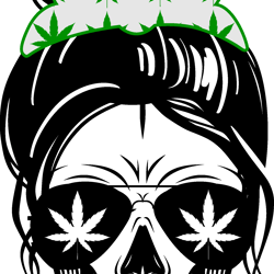 skull mom svg, weed svg, stoner svg, blunt svg, cannabis svg, weed leaf svg, marijuana svg, digital download