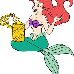 ariel svg, ariel clipart, little mermaid svg, princess ariel svg, disney svg, mermaid clipart, digital download