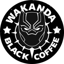 wakanda black coffee svg, marvel black panther svg, black panther silhouette, black panther png, superheroes svg