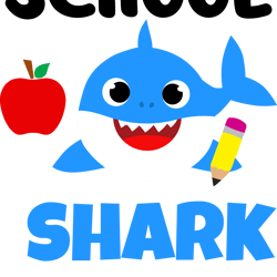 to school shark svg, school shark svg, baby shark svg, shark clipart, shark doo doo doo svg, shark kids svg