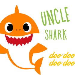 uncle shark svg, shark family svg, baby shark svg, shark doo doo doo svg, shark kids svg, cartoon svg, digital download