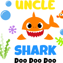 uncle shark svg, shark family svg, baby shark svg, shark doo doo doo svg, shark kids svg, cartoon svg, digital download