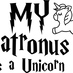 my patronus is a unicorn svg, harry potter svg, harry potter clipart, hogwarts svg, harry potter magic svg