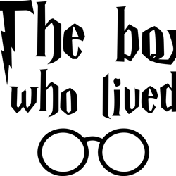 the boy who lived svg, harry potter svg, harry potter clipart, hogwarts svg, harry potter magic svg, digital download