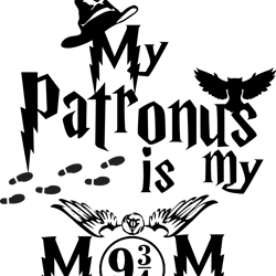 my patronus is my mom svg, harry potter svg, harry potter silhouette, harry potter clipart, harry potter movie svg