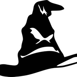 sorting hat svg, harry potter svg, harry potter silhouette, harry potter clipart, harry potter movie svg, magic svg