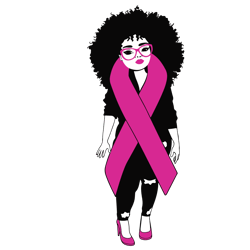 pink ribbon girl svg, breast cancer svg, cancer awareness svg, cancer ribbon svg, pink ribbon svg, digital download
