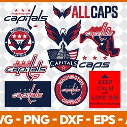 washington capitals bundle svg, washington capitals logo svg, nhl logo svg, national hockey league svg, sport svg