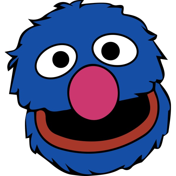Grover head Svg, Sesame Street Svg, Sesame Street Clipart, C - Inspire ...