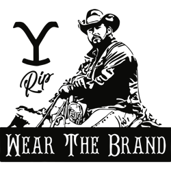 y rip wear the brand svg, yellowstone svg, yellowstone clipart, dutton ranch svg, yellowstone logo svg, instant download