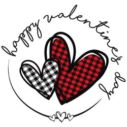happy valentine's day svg, valentine svg, buffalo plaid heart svg, hearts svg, hearts valentine svg, red hearts svg