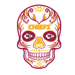 Kansas City Chiefs Skull Svg, Kansas City Chiefs Logo Svg, NFL football Svg, Sport logo Svg, Football logo Svg