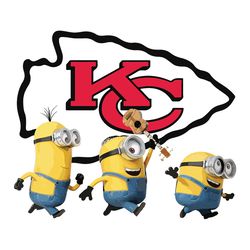 Minions Team Kansas City Chiefs Svg, Kansas City Chiefs logo Svg, NFL Svg, Sport Svg, Football Svg, Digital download