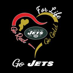 For Life Go Jets Svg, New York Jets logo Svg, NFL Svg, Sport Svg, Football Svg, Digital download