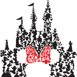 minnie mouse castle head svg, disney christmas svg, minnie clipart, minnie mouse svg, minnie head svg, digital download