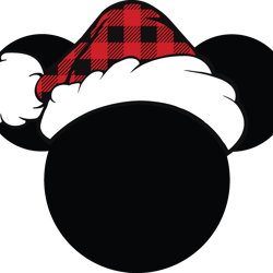 mickey mouse santa head svg, disney christmas svg, mickey clipart, mickey mouse svg, mickey face svg, mickey head svg